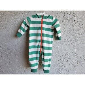 Carter's Green Polyester Microfleece One Piece Size 3-6 Months